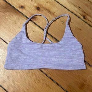 Crop Shop Boutique Lexi Lavender Marl Sports Bra